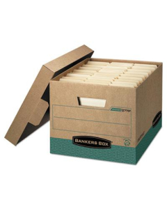 Bankers Box 12" x 15" x 10" Letter & Legal R-Kive Storage Boxes, 12/Carton