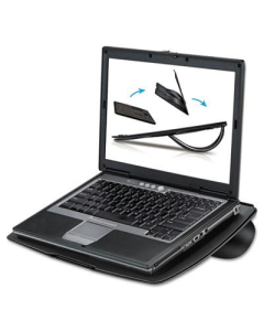 Fellowes 5/16" H Non-Skid Laptop Riser, Black