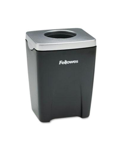 Fellowes Office Suites Paper Clip Cup, Plastic, Black/Silver