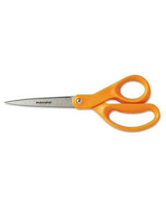 Fiskars Home and Office Left-Handed Scissors, 8" Length, Orange