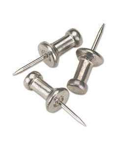 GEM 3/8" Head Aluminum Push Pins, 100/Box