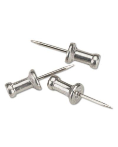 GEM 1/2" Head Aluminum Push Pins, 100/Box