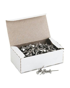 GEM 5/8" Head Aluminum Push Pins, 100/Box
