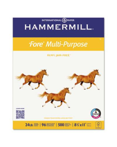 Hammermill Fore 8-1/2" x 11", 24lb, 5000-Sheets, Multipurpose Copy Paper
