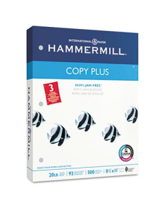 Hammermill 8-1/2" X 11", 20lb, 500-Sheets, 3-Hole Punched Copy Plus Paper
