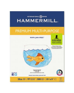Hammermill 8-1/2" x 11", 20lb, 5000-Sheets, Premium Multipurpose Copy Paper