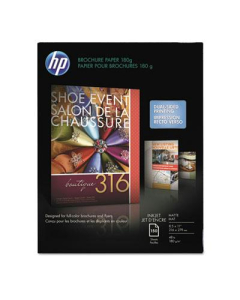HP 8-1/2" X 11", 48lb, 150-Sheets, Matte Brochure Paper