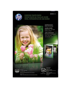 HP Everyday 4" X 6", 53lb, 100-Sheets, Glossy Photo Paper