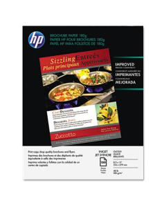 HP 8-1/2" X 11", 48lb, 150-Sheets, Glossy Brochure Paper