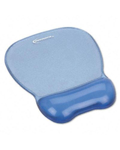 Innovera 8-1/4" x 9-5/8" Nonskid Gel Mouse Pad with Wrist Rest, Blue