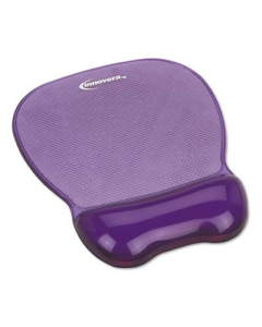 Innovera 8-1/4" x 9-5/8" Nonskid Gel Mouse Pad with Wrist Rest, Purple