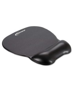Innovera 8-1/4" x 9-5/8" Softskin Gel Mouse Pad with Wrist Rest, Black