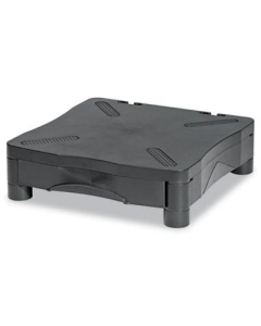 Kelly Computer Supply 4" H Monitor & Printer Stand with Drawer, Black
