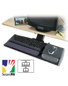 Kensington 19" Track Adjustable Keyboard Platform with SmartFit, Black