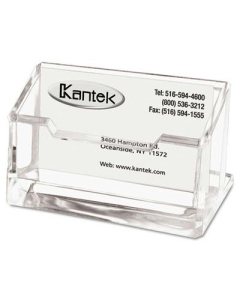 Kantek Acrylic Business Card Holder, Holds 80 Cards, Clear
