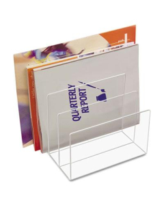 Kantek 3-Section Acrylic Desk File Sorter, Clear
