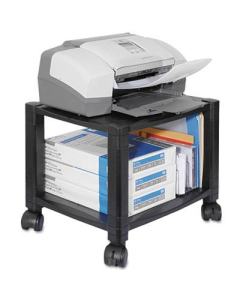 Kantek 2-Shelf Underdesk Printer Cart, Black