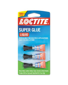 Loctite .03 oz Liquid Super Glue Tubes, 3-Pack