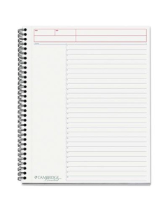 Cambridge 8-7/8" X 11" 80-Sheet Action Planner Business Notebook, Black Cover