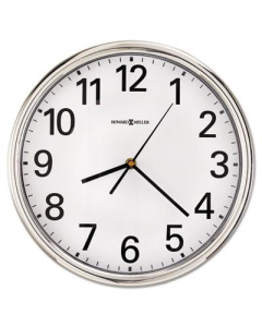 Howard Miller 12" Hamilton Quartz Wall Clock, Silver