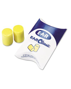 3M EAR Classic Uncorded PVC Foam Earplug Pillow Paks, Yellow, 200 Pairs