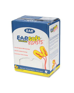 3M EARsoft Blasts Corded Foam Earplugs, Neon Yellow, 200 Pairs