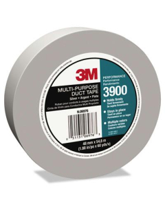 3M 1.88" x 60 yds Poly-Coated Cloth Duct Tape, 3" Core, Silver