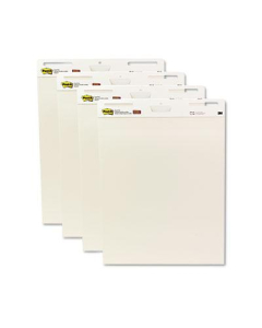 Post-it Self-Stick 25" x 30", 30-Sheet, 4-Pack, Unruled Easel Pads