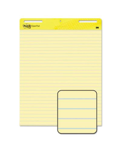 Post-It Self-Stick 25" X 30", 30 Sheet, 2-Pack, Ruled Easel Pads