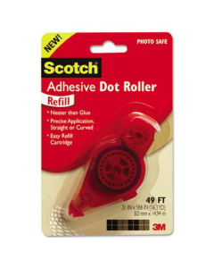 Scotch 3/10" x 588" Refillable Adhesive Dot Roller