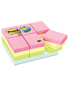 Post-It 1-1/2" X 2", 24 100-Sheet Pads, Marseille Color Notes