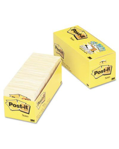 Post-It 3" X 3", 18 90-Sheet Pads, Canary Yellow Notes