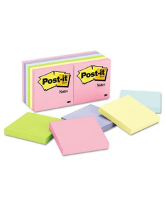 Post-It 3" X 3", 12 100-Sheet Pads, Marseille Color Notes