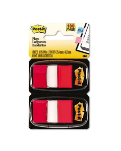 Post-It 1" x 1-3/4" Marking Flags, Red, 600 Flags/Pack