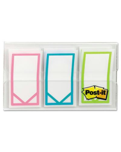 Post-It 1" x 3/4" Study Memo Arrow Flags, Bright Assorted, 60 Flags/Pack