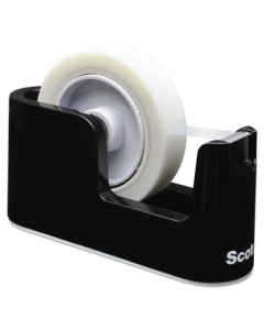 Scotch Heavy-Duty Weighted Tape Dispenser, Black, 3" Core