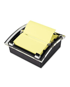 Post-It Note Clear Top Dispenser for 3" x 3" Pop-Up Notes, Black