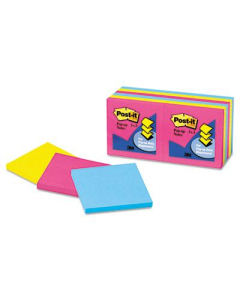 Post-It 3" X 3", 12 100-Sheet Pads, Cape Town Pop-Up Notes