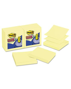 Post-It 3" X 3", 12 90-Sheet Pads, Canary Yellow Pop-Up Notes