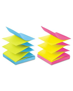Post-It 3" X 3", 12 100-Sheet Pads, Alternating Marseille Color Pop-Up Refill Notes