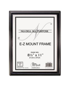 NuDell EZ Mount 8.5" W x 11" H Document Frame, Black