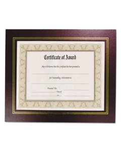 NuDell Leatherette 8.5" W x 11" H Document Frame, Burgundy, 2-Pack