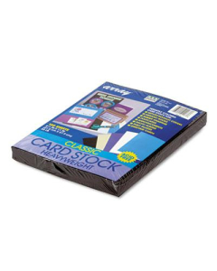 Pacon Array 8-1/2" x 11", 65lb, 100-Sheets, Black Card Stock