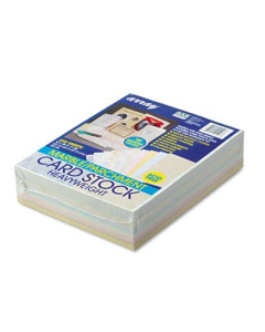 Pacon Array 8-1/2" x 11", 65lb, 250-Sheets, Assorted Parchment Colors Card Stock