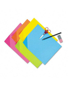 Pacon Colorwave 9" x 12" 100-Pack Assorted Super Bright Tagboard
