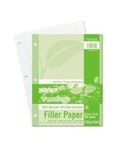 Pacon 8-1/2" x 11", 150-Sheets, College Rule Ecology Filler Paper