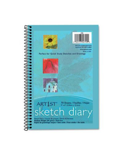 Pacon Art1st 6" x 9", 70-Sheet, White Sketch Diary