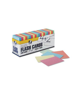Pacon 2" x 3" Blank Flash Card Dispenser Box, Assorted, 1000/Box
