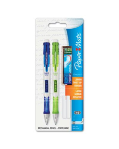 Paper Mate Clear Point #2 0.9 mm Assorted Colors Plastic Mechanical Pencils, 2-Pack