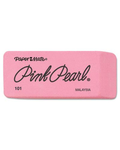 Paper Mate Pink Pearl Large Eraser, 12-Pack